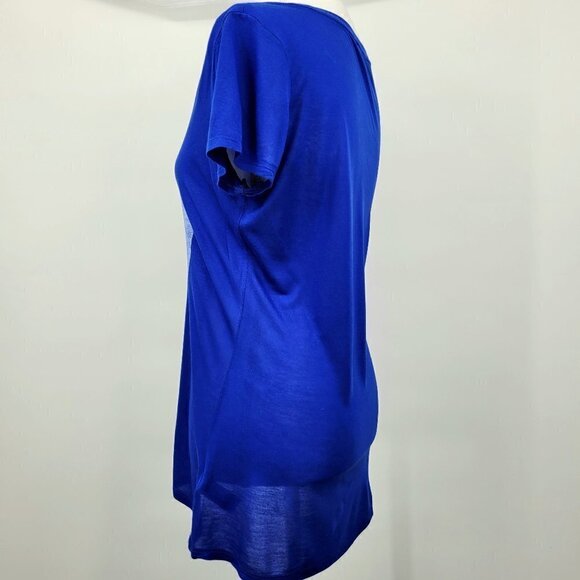 Express Blue Heart Graphic T-Shirt - Picture 3 of 5